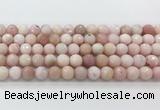 COP1850 15.5 inches 10mm faceted round pink opal gemstone beads wholesale