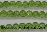 COQ202 15.5 inches 4mm - 5mm round natural olive quartz beads