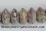 COT08 15.5 inches 10*20mm rondelle osmanthus stone beads