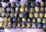 CPB1084 15.5 inches 12mm faceted round pietersite gemstone beads