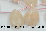 CPI16 15.5 inches 18*25mm briolette pink aventurine jade beads