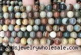 CPJ482 15.5 inches 8mm round polychrome jasper beads wholesale