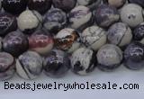 CPJ602 15.5 inches 8mm round purple striped jasper beads wholesale