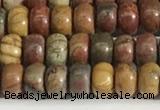 CPJ676 15.5 inches 2.5*4mm rondelle picasso jasper beads wholesale