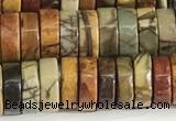 CPJ682 15.5 inches 3*8mm heishi picasso jasper beads wholesale