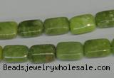 CPO35 15.5 inches 8*12mm rectangle olivine gemstone beads wholesale