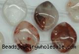 CPQ59 Top-drilled 18*25mm marquise natural pink quartz beads