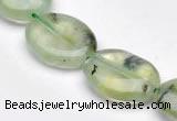 CPR10 A grade 15*20mm oval natural prehnite gemstone beads