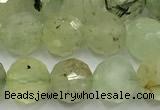 CPR438 15 inches 12mm faceted round prehnite beads