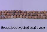 CPT525 15.5 inches 14mm round matte picture jasper beads