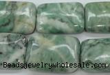 CQJ76 15.5 inches 18*25mm rectangle Qinghai jade beads wholesale