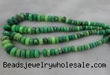 CRB1128 15.5 inches 5*8mm - 9*18mm faceted rondelle grass agate beads