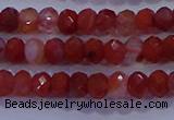 CRB1861 15.5 inches 2.5*4mm faceted rondelle south red agate beads