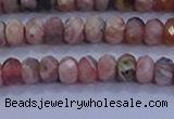 CRB1882 15.5 inches 2.5*4mm faceted rondelle rhodochrosite beads