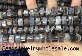 CRB2113 15.5 inches 12mm - 13mm faceted tyre Botswana agate beads
