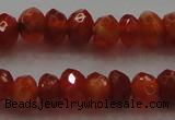 CRB216 15.5 inches 3*4mm faceted rondelle fire agate beads