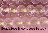 CRB2275 15.5 inches 4*6mm faceted rondelle lemon quartz beads