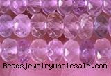 CRB2280 15.5 inches 3.5*5mm faceted rondelle mixed quartz beads