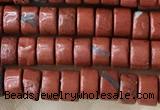 CRB2570 15.5 inches 2*4mm heishi red jasper beads wholesale