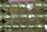CRB2668 15.5 inches 3*4mm faceted rondelle peridot beads