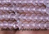 CRB3100 15.5 inches 2*3mm faceted rondelle tiny white crystal beads