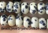 CRB4049 15.5 inches 4*6mm rondelle dalmatian jasper beads wholesale