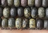 CRB4054 15.5 inches 4*6mm rondelle artistic jasper beads wholesale