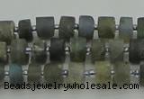 CRB481 15.5 inches 4*6mm tyre labradorite gemstone beads