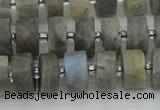 CRB484 15.5 inches 7*12mm tyre labradorite gemstone beads