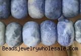 CRB5056 15.5 inches 5*8mm rondelle matte sodalite beads wholesale