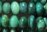 CRB5313 15.5 inches 4*6mm rondelle green jasper beads