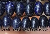 CRB5317 15.5 inches 4*6mm rondelle blue goldstone beads wholesale
