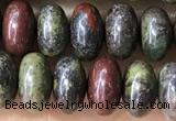 CRB5344 15.5 inches 5*8mm rondelle dragon blood jasper beads