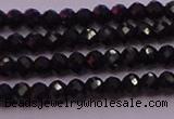 CRB705 15.5 inches 2*3mm faceted rondelle black spinel beads