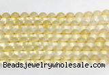 CRBS08 15 inches 10mm round citrine gemstone beads wholesale