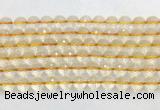 CRBS18 15 inches 10mm faceted round citrine beads wholesale