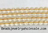 CRBS20 15 inches 14mm faceted round citrine beads wholesale