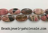 CRC1168 15.5 inches 30*50mm oval rhodochrosite gemstone beads