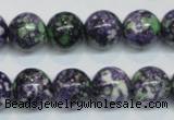 CRF05 15.5 inches 12mm round dyed rain flower stone beads wholesale