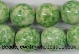 CRF187 15.5 inches 18mm round dyed rain flower stone beads wholesale