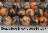 CRF323 15.5 inches 8mm round dyed rain flower stone beads wholesale