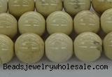 CRI205 15.5 inches 14mm round riverstone beads wholesale