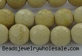 CRI214 15.5 inches 12mm faceted round riverstone beads wholesale