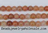 CRJ200 15.5 inches 6mm round natural red jade gemstone beads