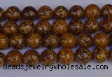 CRO880 15.5 inches 4mm round elephant blood stone beads