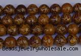 CRO880 15.5 inches 4mm round elephant blood stone beads