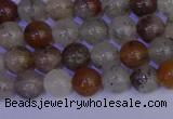 CRO891 15.5 inches 6mm round mixed lodalite quartz beads wholesale