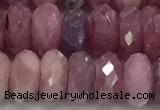 CRZ1154 15.5 inches 5*9mm faceted rondelle natural ruby beads