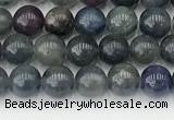 CRZ1160 15.5 inches 5mm round ruby sapphire gemstone beads
