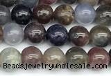 CRZ1175 15 inches 6mm round ruby sapphire beads